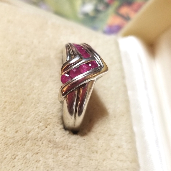 Art Deco 1.25cts Burmese Ruby Ring - Picture 5 of 8